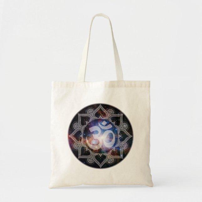 Cosmic Om Mandala Tygkasse (Framsidan)