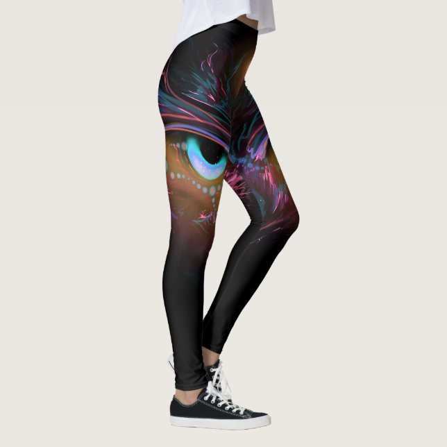 Cosmic Owl Leggins Leggings (Höger)