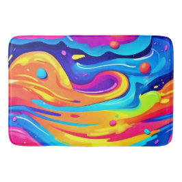 Cosmic Paint Swirls Badrumsmatta