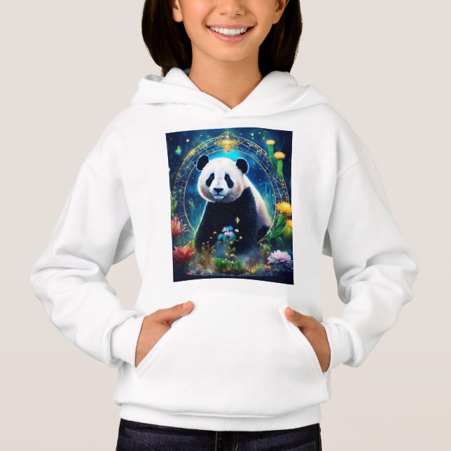 "Cosmic Panda Odyssey: T Shirt (Framsida)