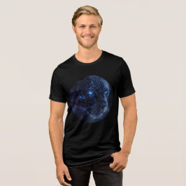 Cosmic Panther with Glowing Blue Eyes T Shirt