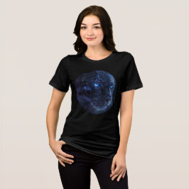 Cosmic Panther with Glowing Blue Eyes T Shirt
