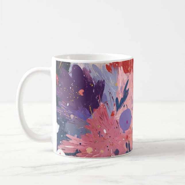 Cosmic Party Abstract Explosion Kaffemugg (Vänster)