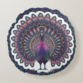 Cosmic Peacock Mandala Dekorativ kudde