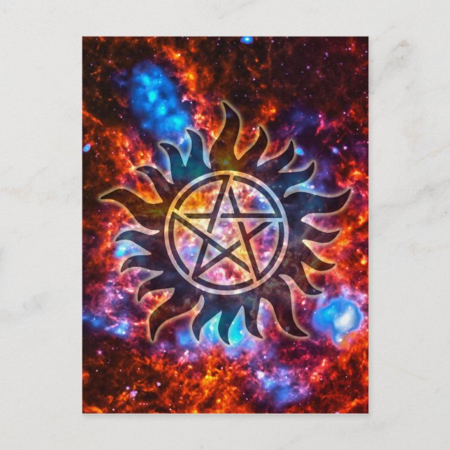 Cosmic Pentagram Vykort (Framsida)
