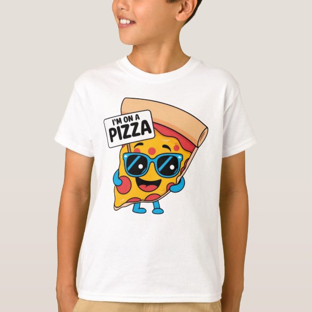 Cosmic Pizza Alienfriend – Out-of-This-World Fun  T Shirt (Framsida)