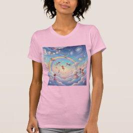 Cosmic Playground Inner Child in Heaven’s Rainbow T Shirt