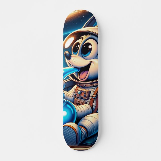 Cosmic Puff-mus Mini Skateboard Bräda 18,5 Cm (Framsida)