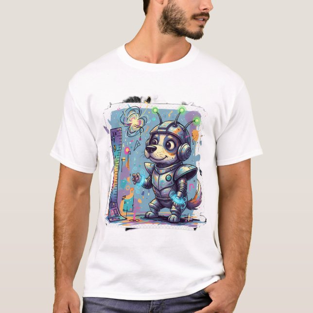 Cosmic Pup Ranger T Shirt (Framsida)