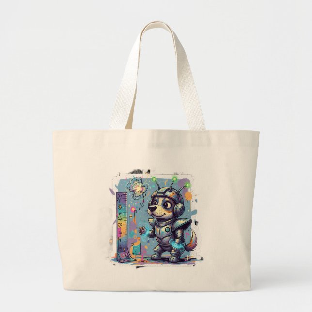 Cosmic Pup Ranger - Tote Jumbo Tygkasse (Framsidan)