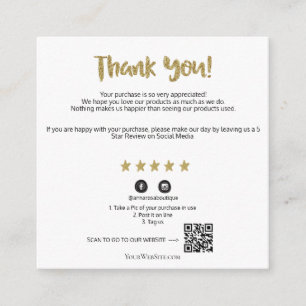 *~* Cosmic QR AP8 Guld Star Review Tilläggskort