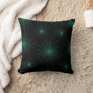 Cosmic Radiance Grönt Starburst Kudde