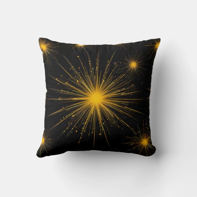 Cosmic Radiance Gult Starburst Kudde (Baksida)
