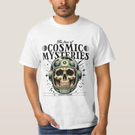 Cosmic Reaper: Dödskalleastronautdesign T Shirt