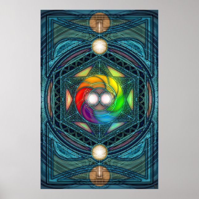 Cosmic Reconcilliation Mandala Poster (Framsidan)