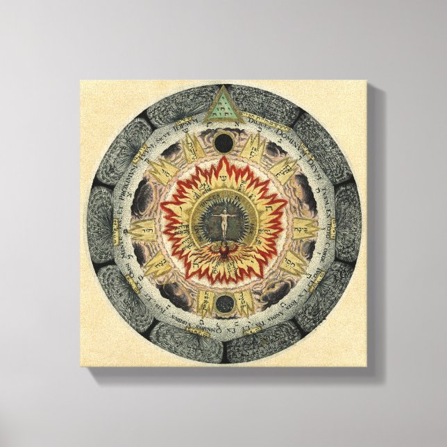 Cosmic Ro Mandala Canvastryck (Framsida)