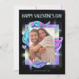 Cosmic Romance Digital Love Valentine's Card Julkort