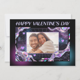 Cosmic Romance Digital Love Valentine's Card Julkort