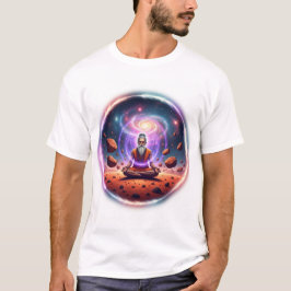 Cosmic Sadhu: Mars Meditation Galaxy Art T Shirt
