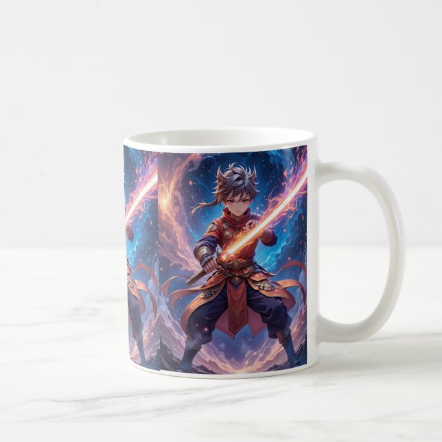 Cosmic Samurai - Guardian of the Stars zazzle Kaffemugg (Höger)