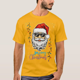 Cosmic Santa önskar God jul T Shirt
