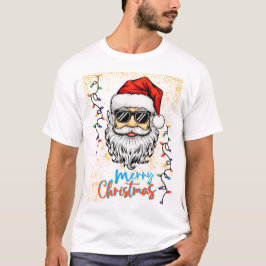 Cosmic Santa önskar God jul T Shirt