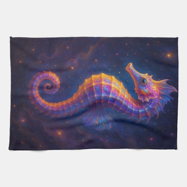 Cosmic Seahorse Kökshandduk (Horisontell)
