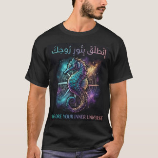 Cosmic Seahorse Kompass T-shirt
