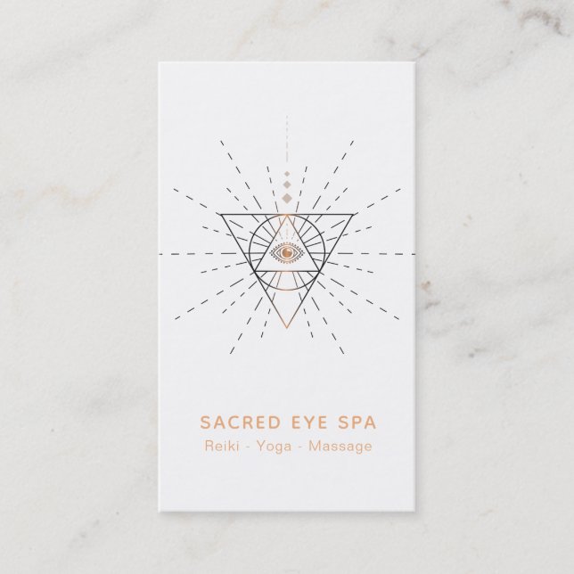 *~* Cosmic Shaman Alchemy Helig Tredje Ögat Visitkort (Framsida)