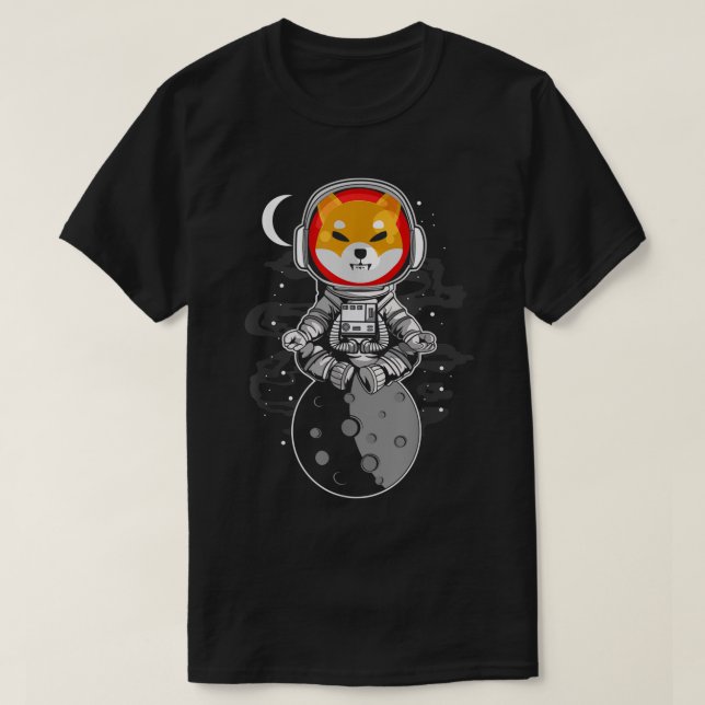 Cosmic Shiba Astronaut Design T Shirt (Design framsida)