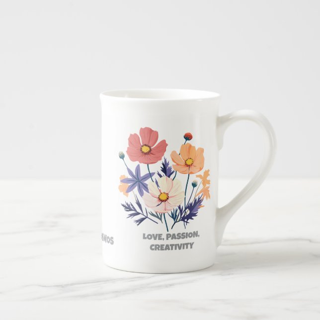 Cosmic Sip Bone China Mug of Love & Passion  Benporslin Mugg (Höger)