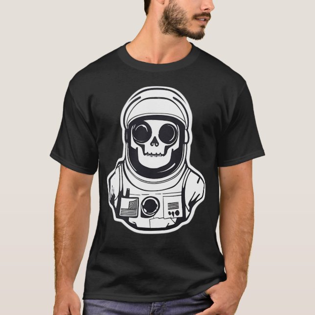 Cosmic Skeleton Exploration of the Final Frontier  T Shirt (Framsida)