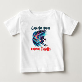 Cosmic Skiing Äventyr i rymden T Shirt