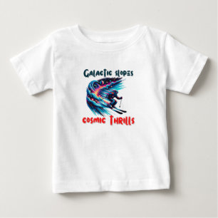 Cosmic Skiing Äventyr i rymden T Shirt