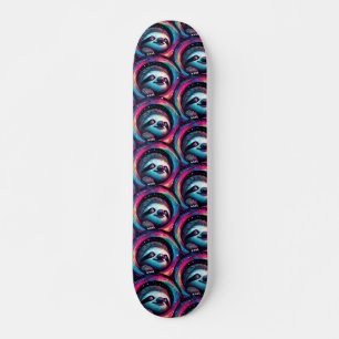 Cosmic Sloth Galaxy Art Mini Skateboard Bräda 18,5 Cm