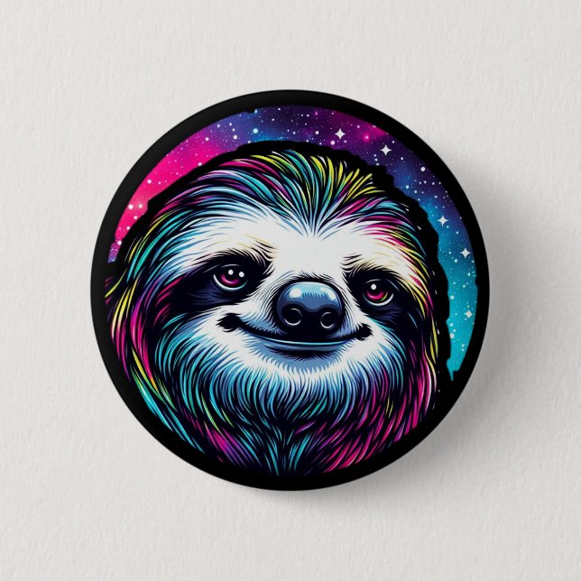 Cosmic Sloth Knapp (Framsida)