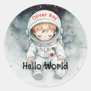 Cosmic Snooze Sticker Runt Klistermärke