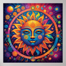 Cosmic Sol: A Psychedelic Tapestry -