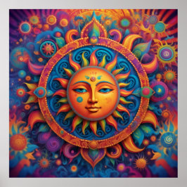 Cosmic Sol: A Psychedelic Tapestry - Poster