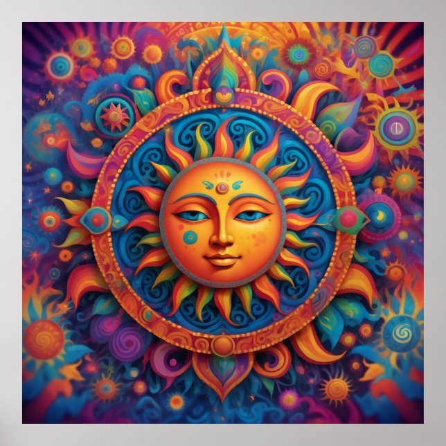 Cosmic Sol: A Psychedelic Tapestry - Poster (Framsidan)