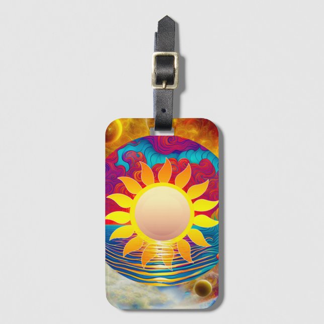 Cosmic Sol Bagagebricka (Framsida vertikal)