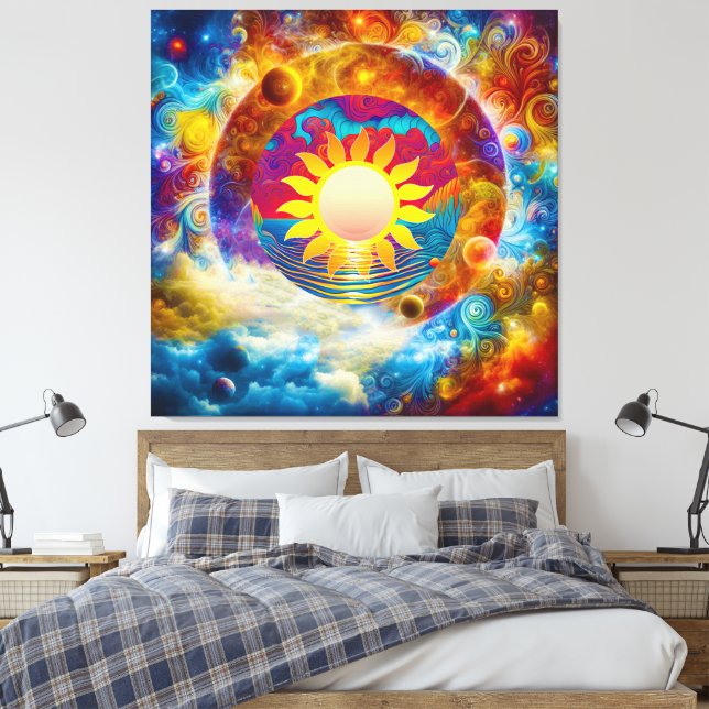 Cosmic Sol Canvastryck (Insitu (sovrum))