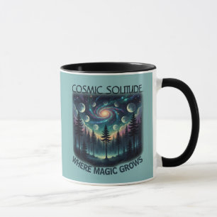 Cosmic Solitude Galaxy Forest • Månfaser Mugg