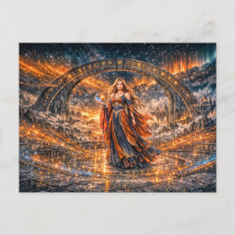 Cosmic Sorceress – Fantasy Postcard Vykort