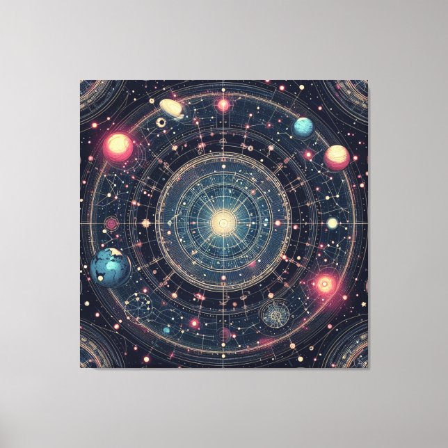 Cosmic Space Odyssey Canvastryck (Framsida)
