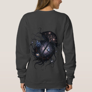 Cosmic Stardust Jellyfish Art Sweatshirt T Shirt