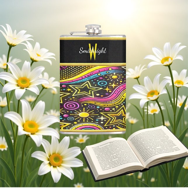 Cosmic Starry Mönster och Swirls Fickplunta (Skapare uppladdad)