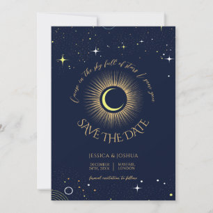 Cosmic Starry Night Celestial Photo Inbjudningar