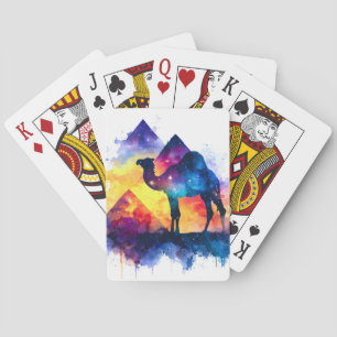 Cosmic Starry Night Egyptian Camel Ligcape Casinokort