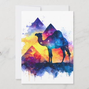 Cosmic Starry Night Egyptian Camel Ligcape Meddelande